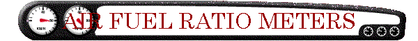 AIR FUEL RATIO METERS